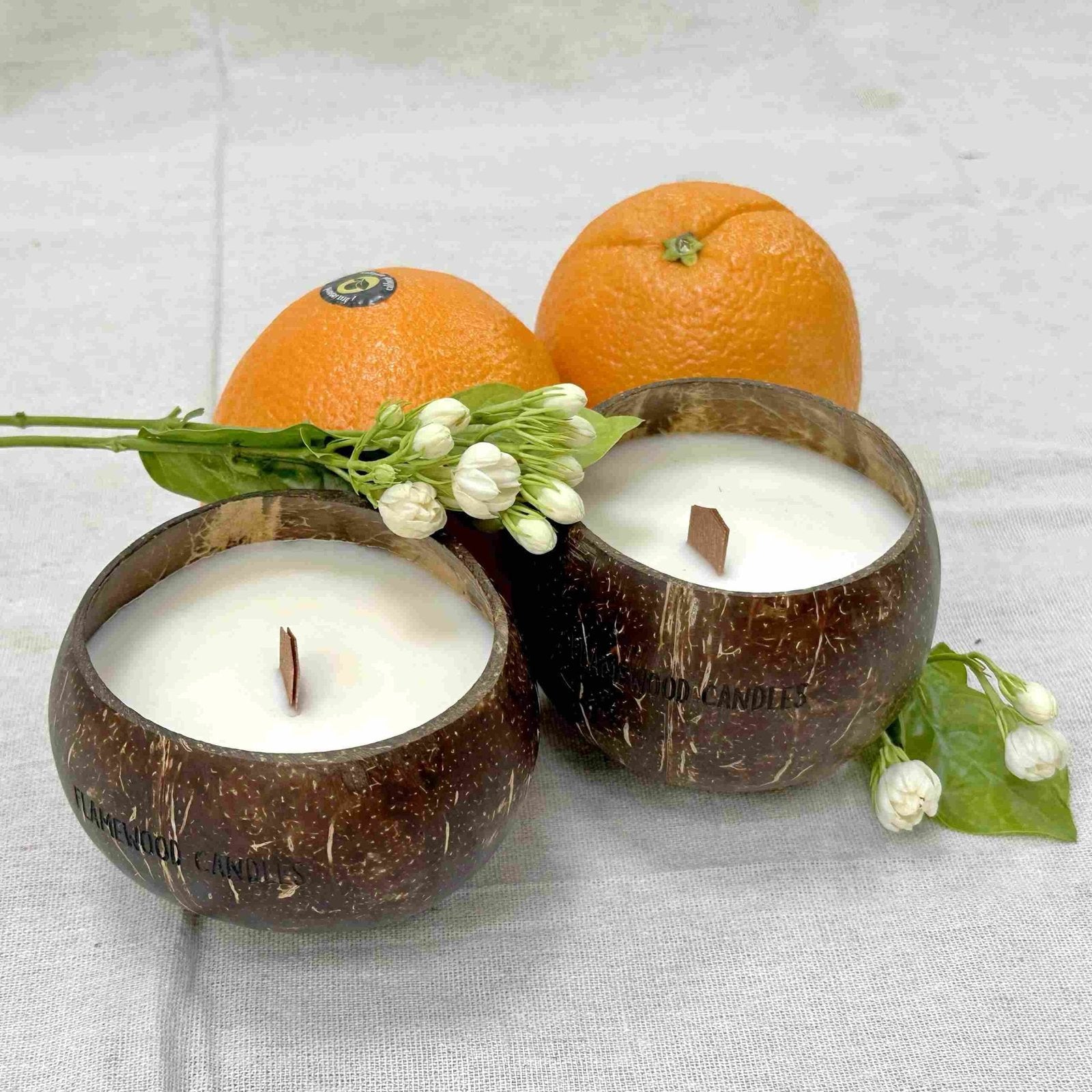 Golden Orchard coconut candle 2