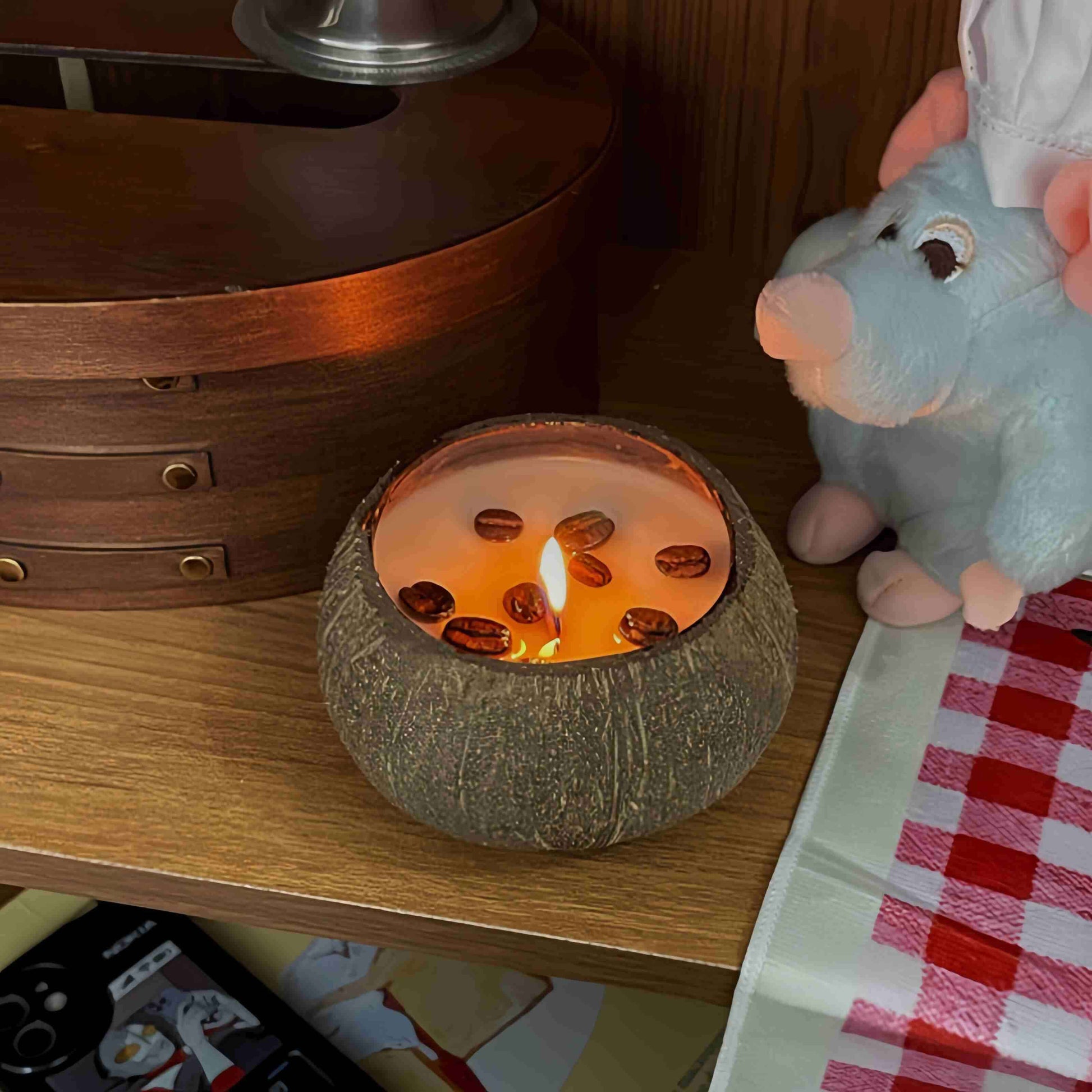 Coffee Scent Coconut Candle Custom Gift