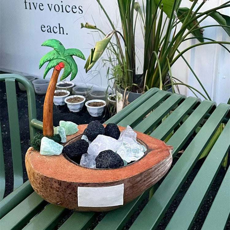 Diffuser Stones Coconut Boat Reedless Diffuser | Natural & Decorative