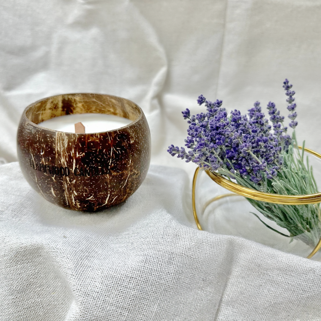lavender scent coconut candle