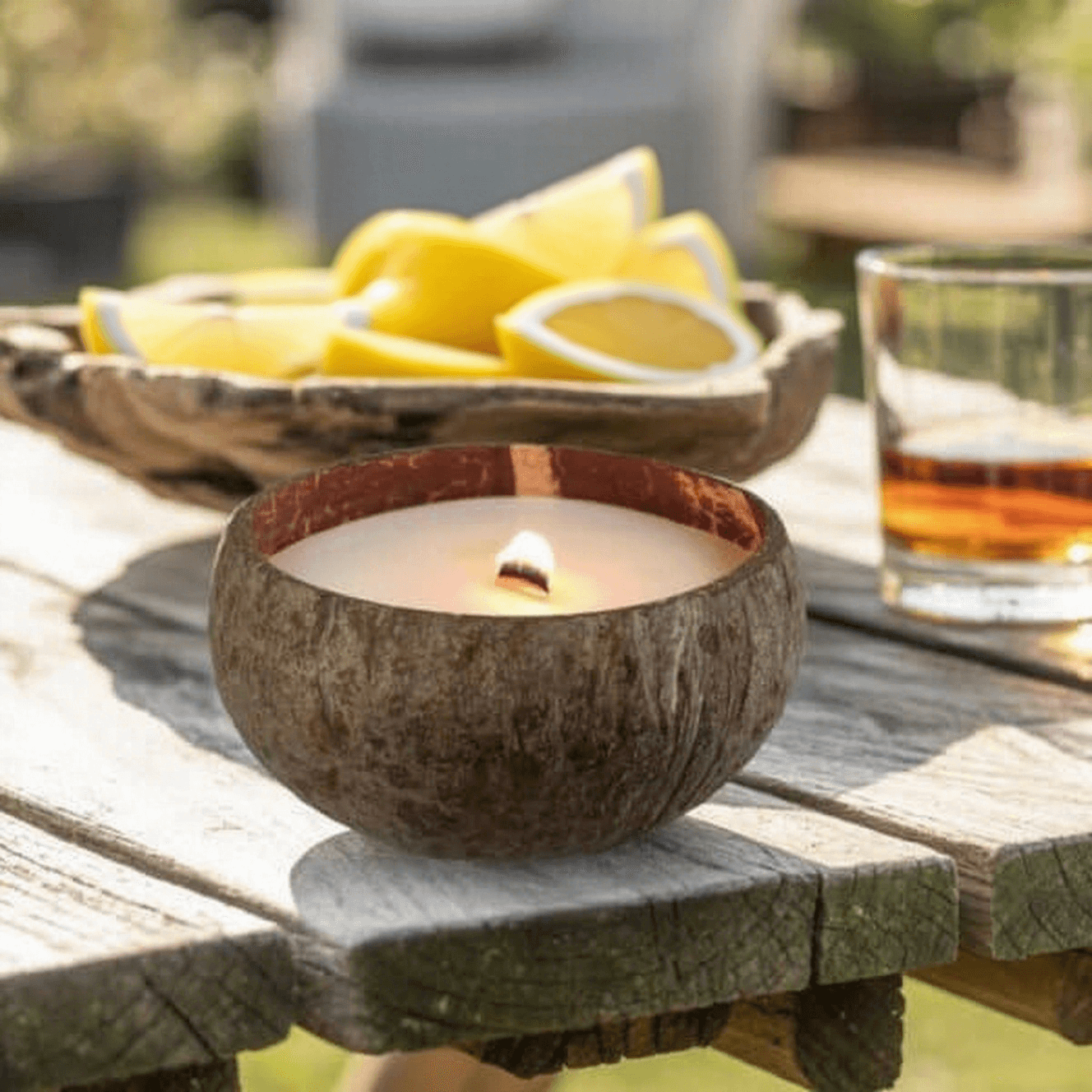 Lemon Scent Coconut Candle Custom Gifts