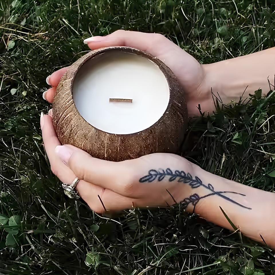 scent coconut shell candle2