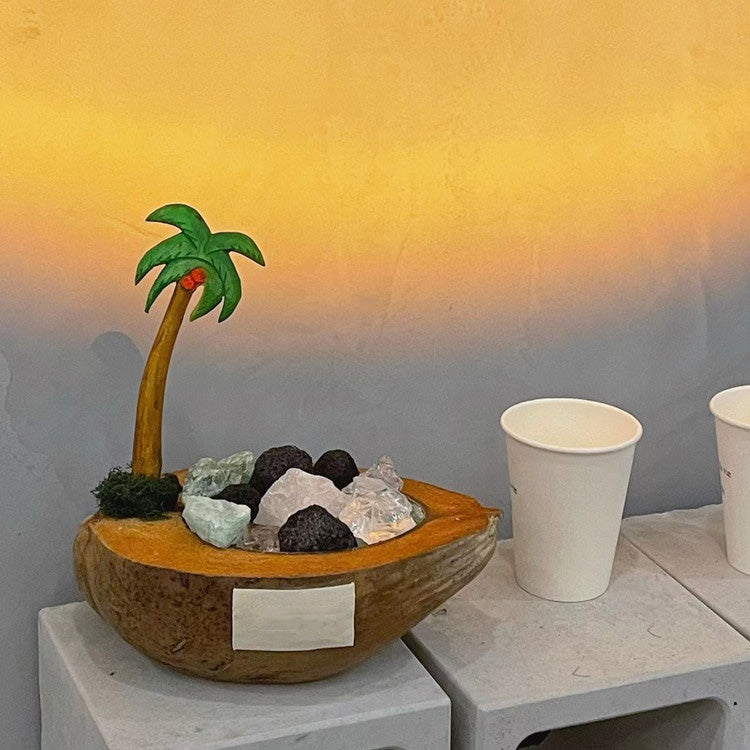 Diffuser Stones Coconut Boat Reedless Diffuser | Natural & Decorative