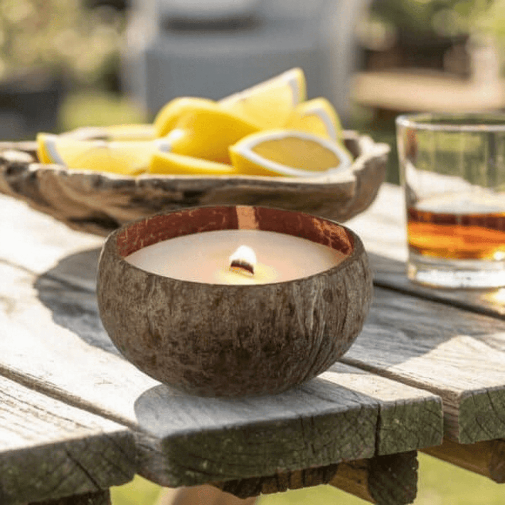 Lemon Scent Coconut Candle Custom Gifts