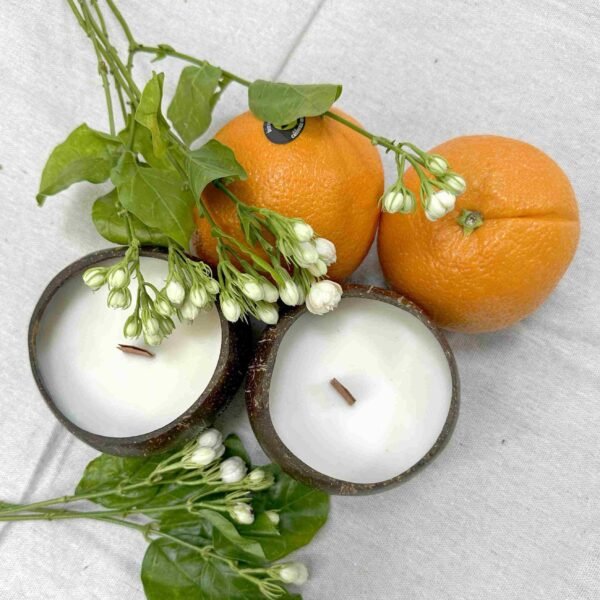 Custom Gifts Golden Orchard Coconut Candle Fragrance Set
