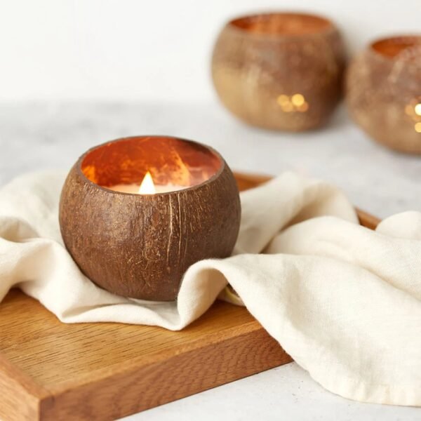 Custom Gifts Rose Scent Coconut Candle - Image 2